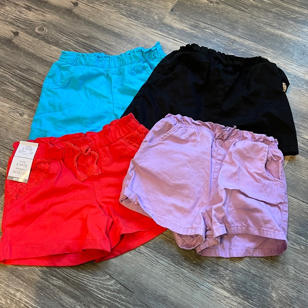 Bundle of 4—GIRLS SHORTS SIZE 5/5T. EXCELLENT CONDITION